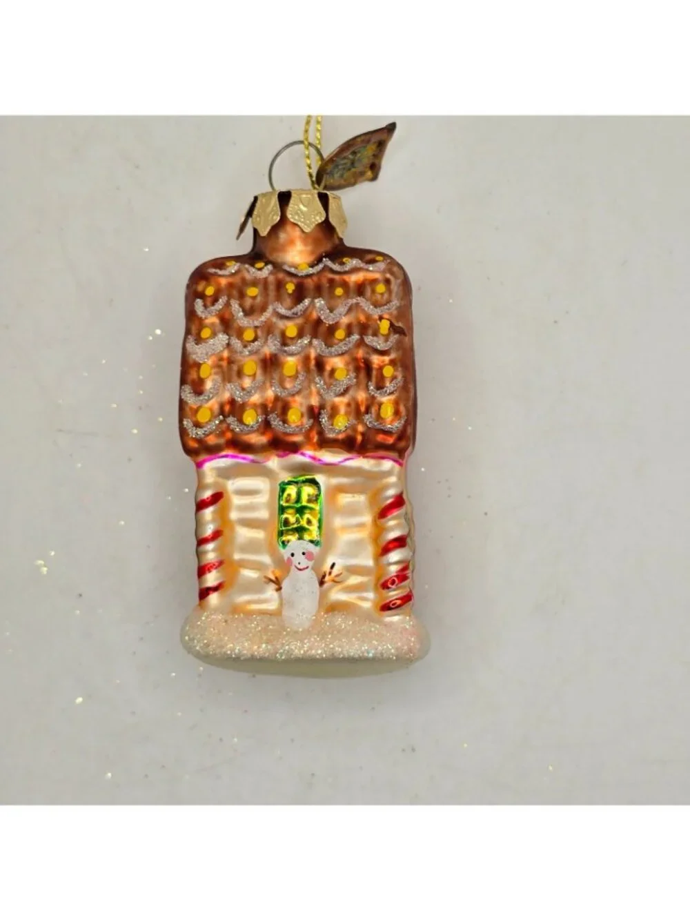 Christmas Ornament Glass Gingerbread House Thomas Pacconi Museum Series 2003 VTG